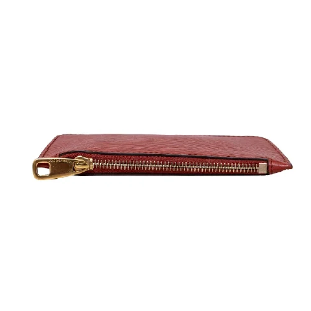 Dolce & Gabbana Pre-owned Leather wallets Red Dames
