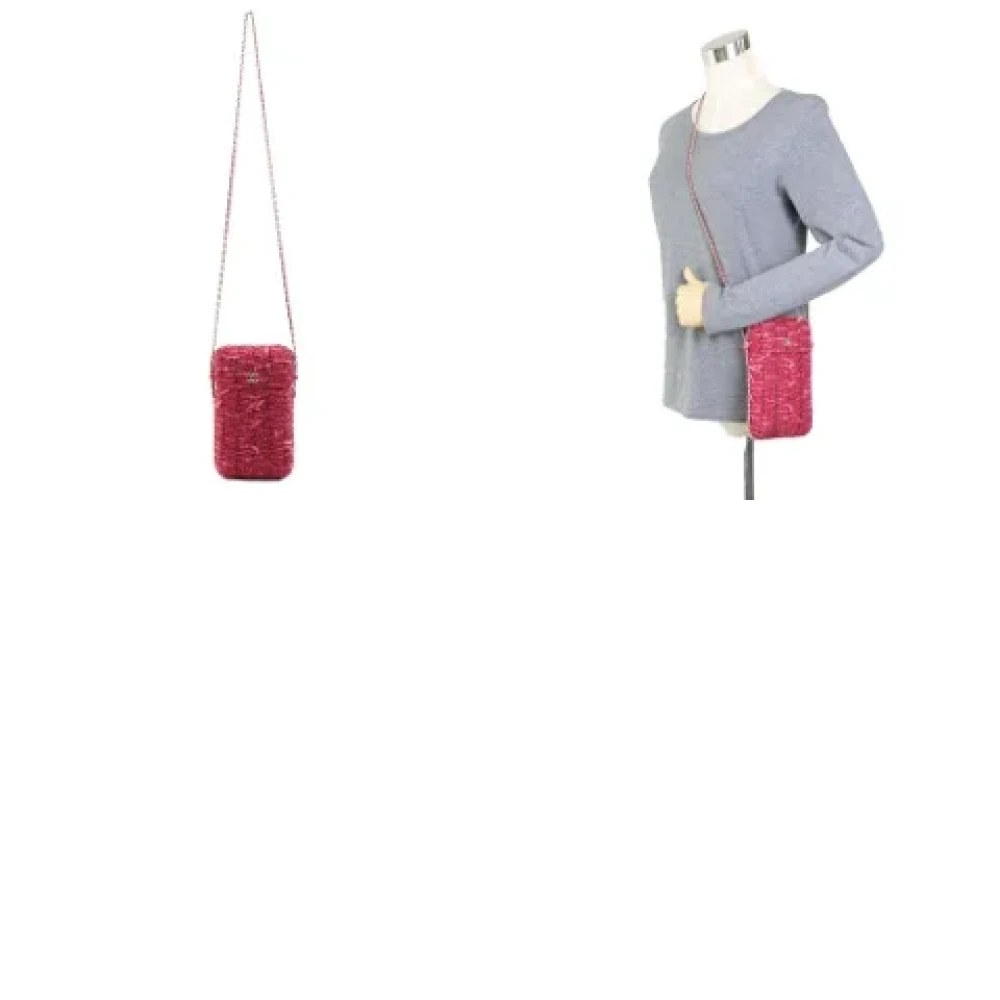 Chanel Vintage Pre-owned Fabric shoulder-bags Pink Dames