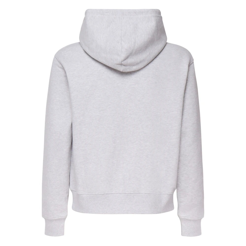 Jacquemus Geborduurde Logo Hoodie in Grijs Katoen Gray Heren