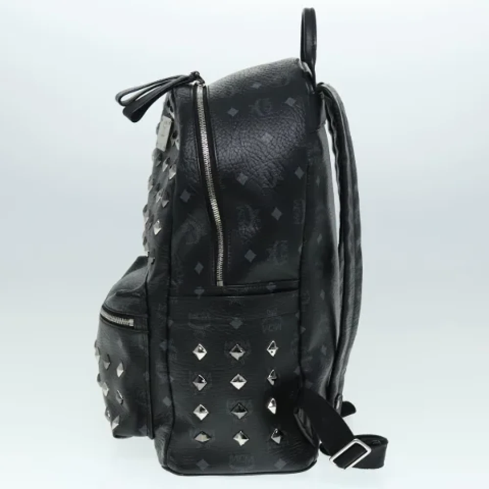 MCM Pre-owned Leather backpacks Black Dames
