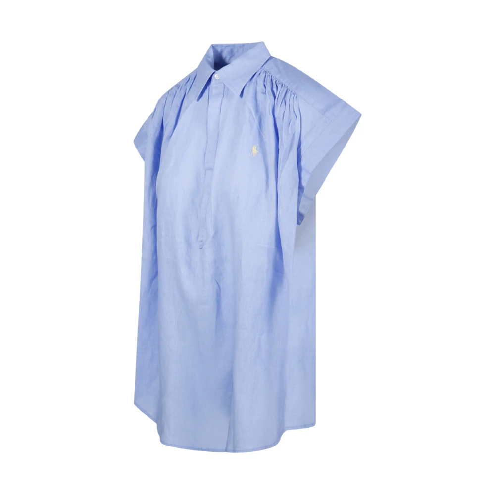 Ralph Lauren Knopen Voor Shirt Blue Dames