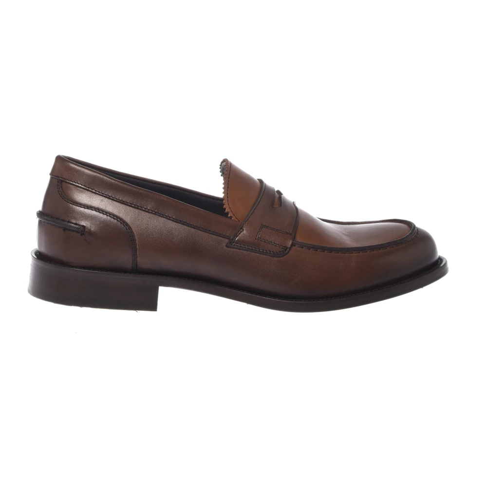 Baldinini Brun Tan Läder Loafer