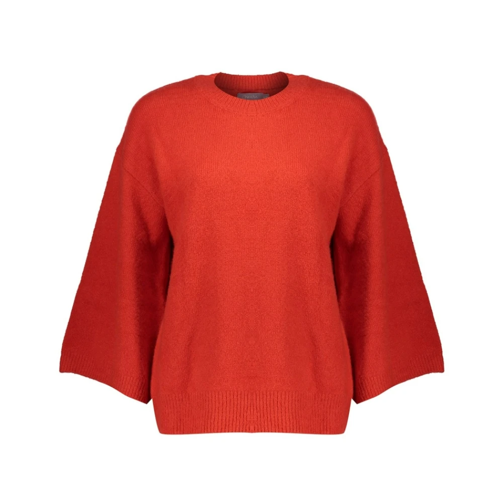 Geisha Rode Gebreide Pullover Trui Red Dames