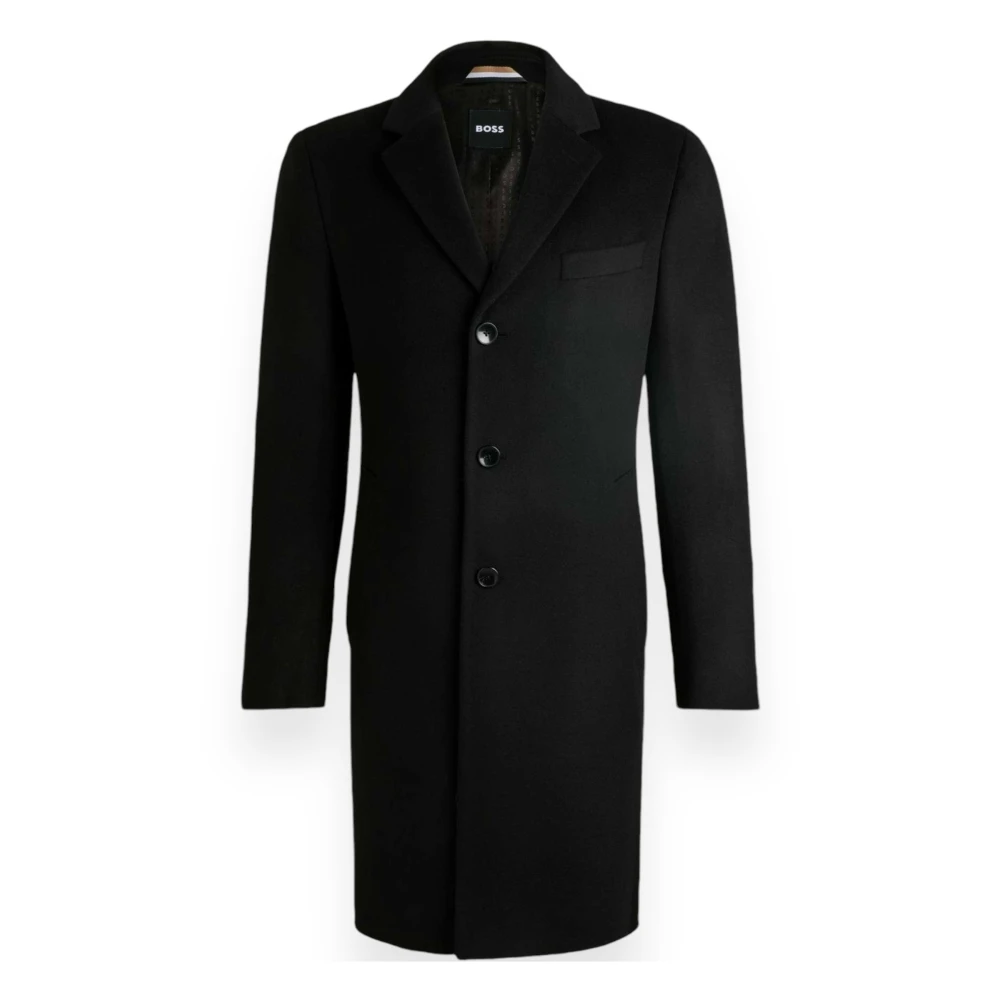 Hugo Boss Stijlvolle Jas met H-Hyde Detail Black Heren