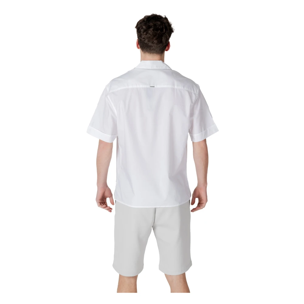 Antony Morato Witte V-hals shirt met voorzakken White Heren