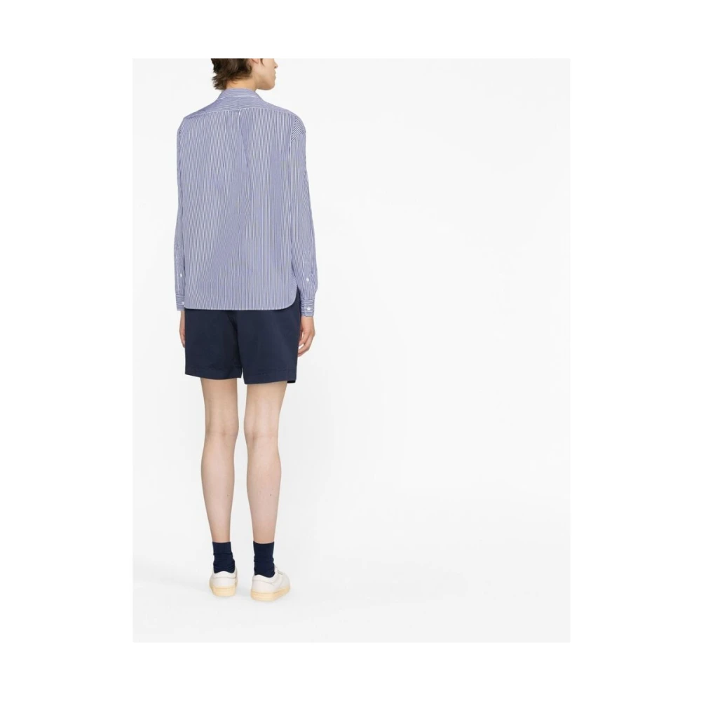 Ralph Lauren Shirt met verticale strepenprint Blue Dames