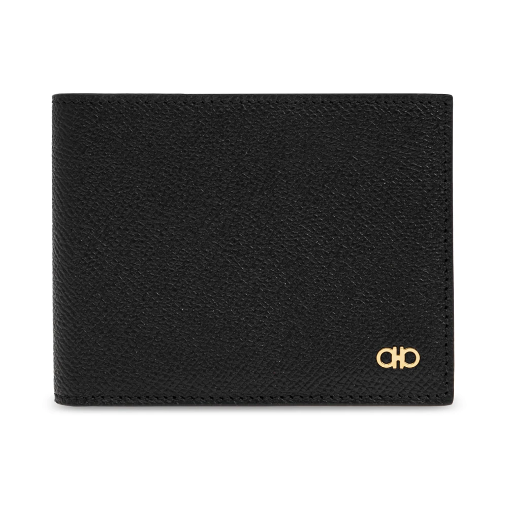 Salvatore Ferragamo Set: portemonnee en sleutelhanger Black Heren