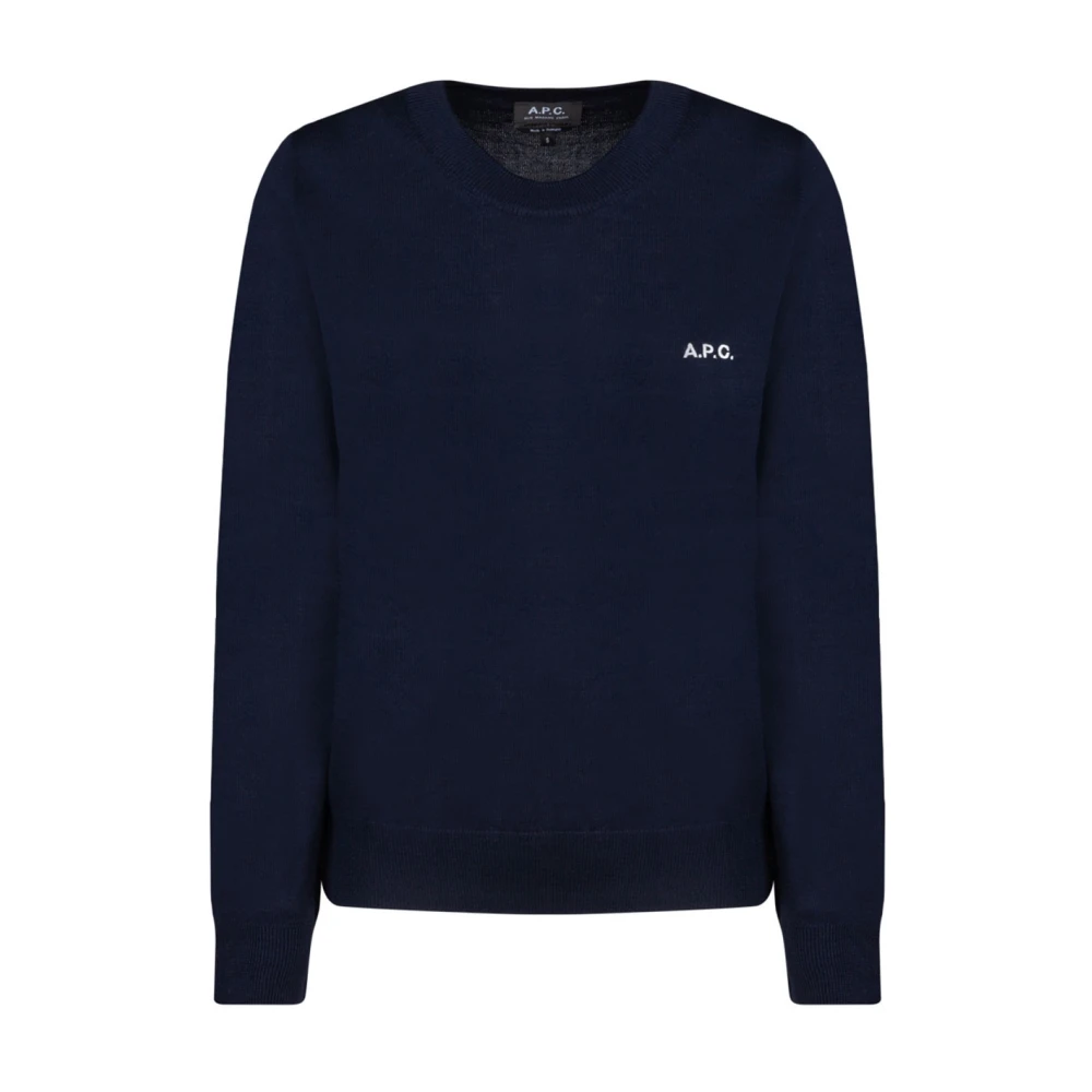 A.p.c. Navy Blue Virginie Jumper Blue Heren