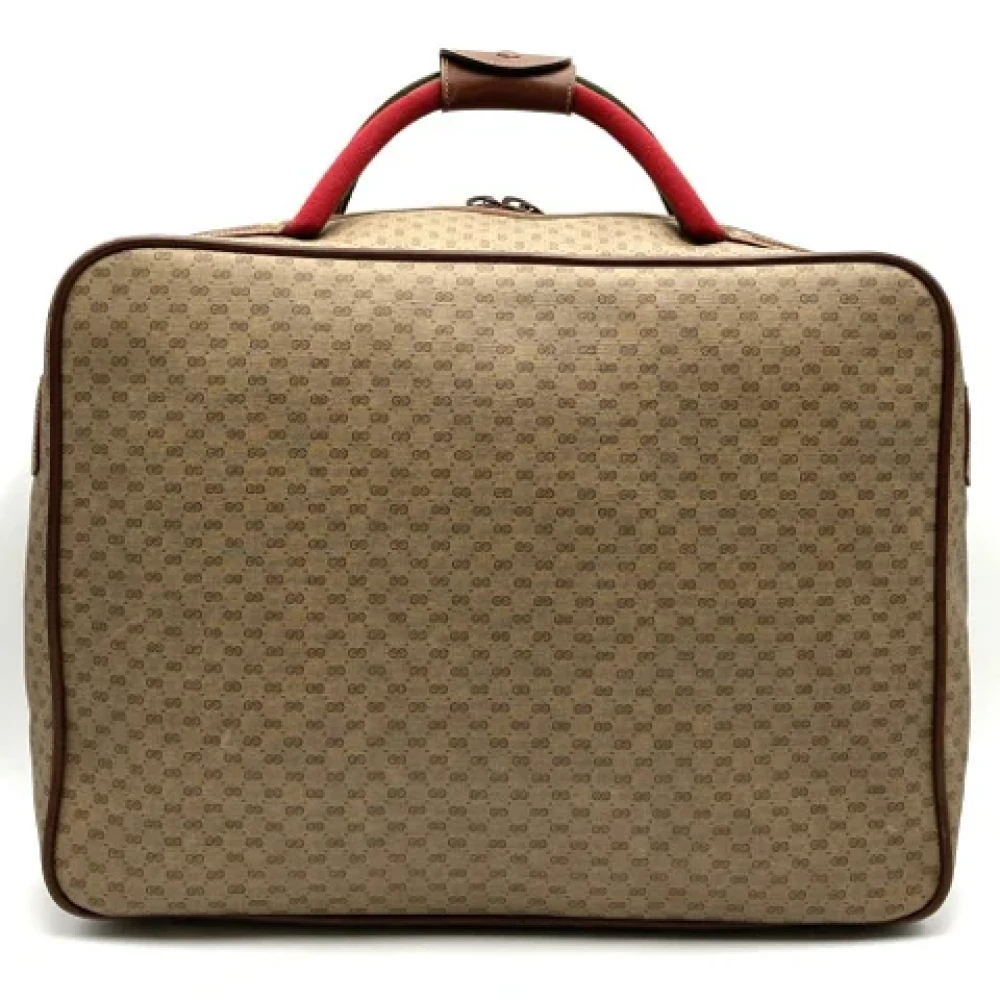 Gucci Vintage Pre-owned Fabric gucci-bags Brown Dames