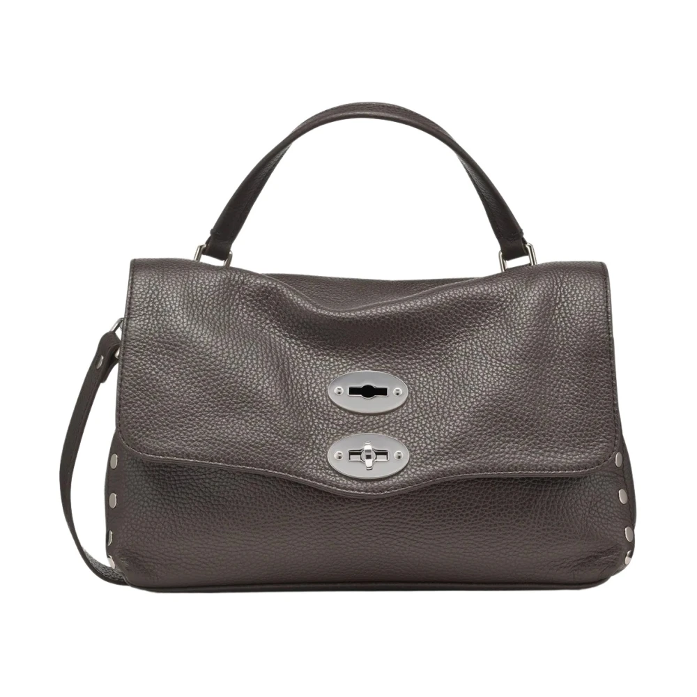 Zanellato Iconische leren schoudertas Brown Dames