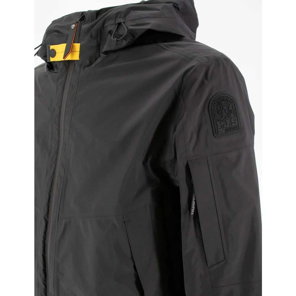 Parajumpers Donsjack met verstelbare capuchon en zakken Black Heren