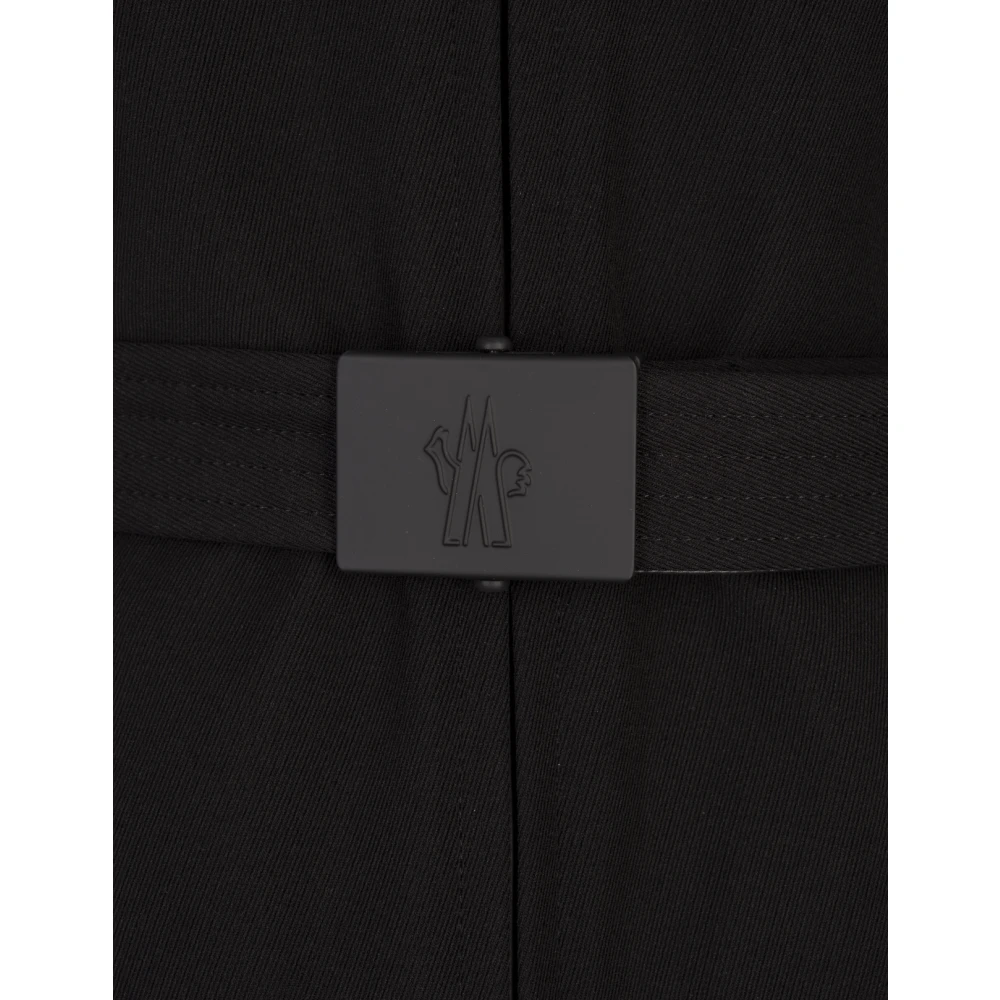 Moncler Zwarte Bauges donsjack met Shearling zoom Black Dames