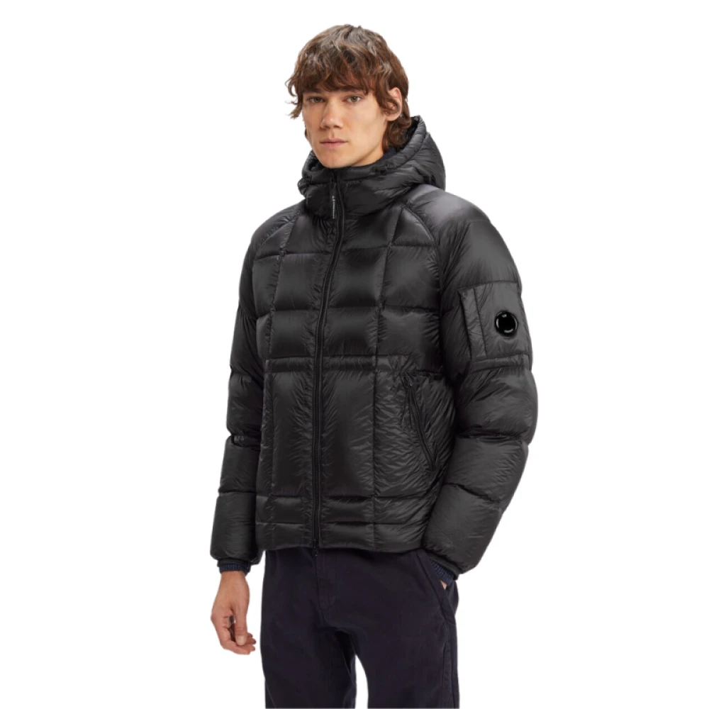 C.P. Company Korte Hooded DD Shell Nylon Jas Black Heren