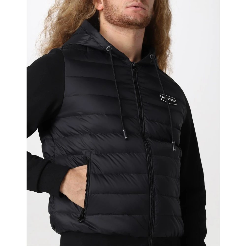 duvetica Zwarte Puffer Donsjas Ritssluiting Black Heren