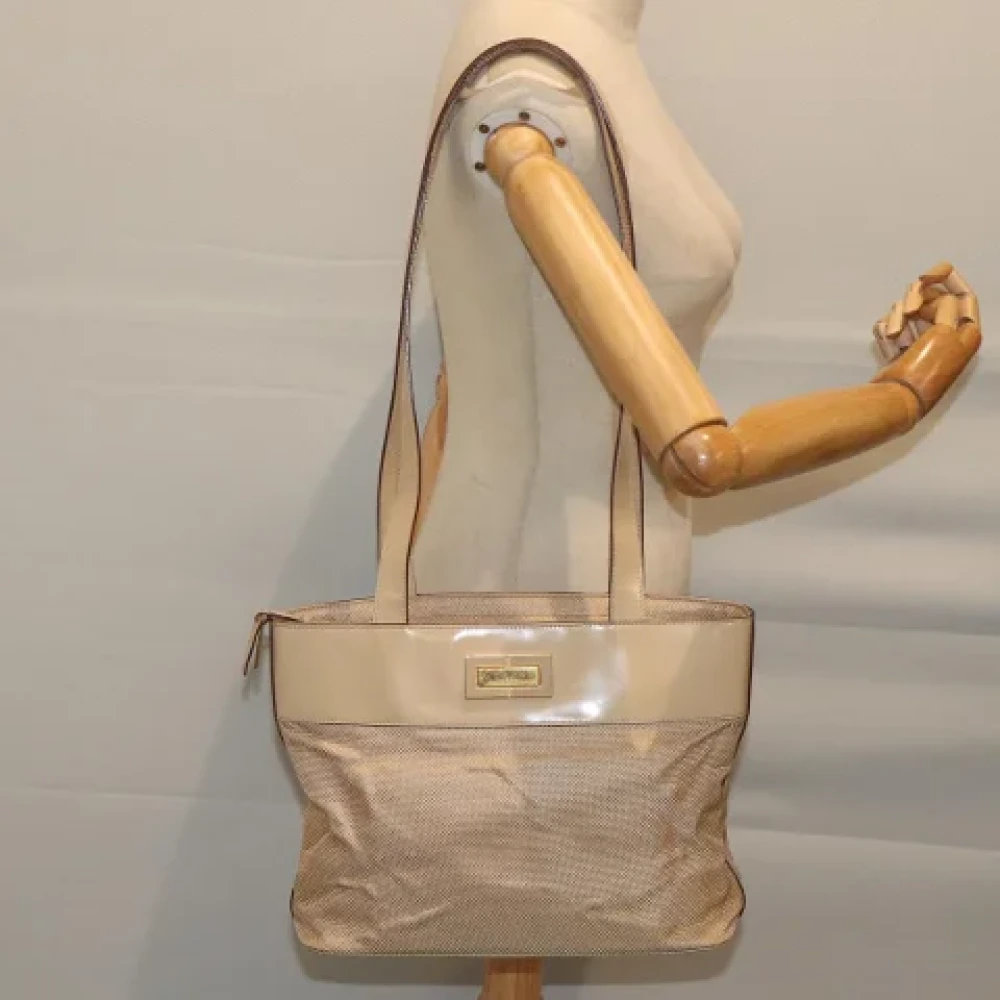 Celine Vintage Pre-owned Canvas celine-bags Beige Dames