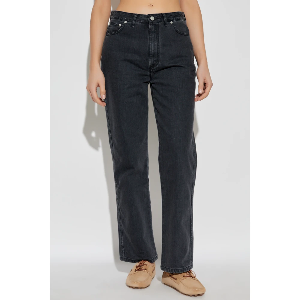 Officine Générale Straight-leg jeans Gray Dames