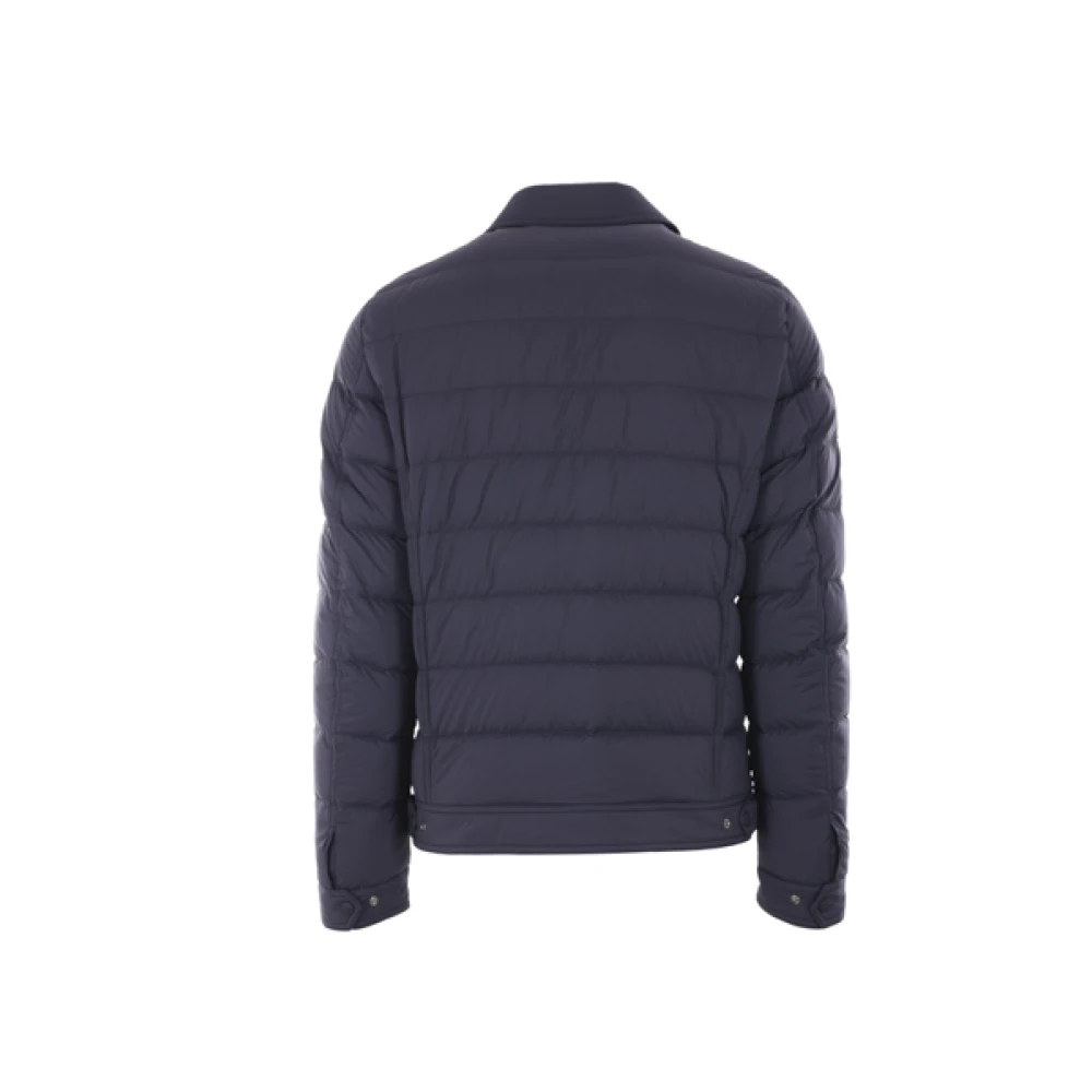 Herno Marineblauwe Nylon Pufferjas Blue Heren