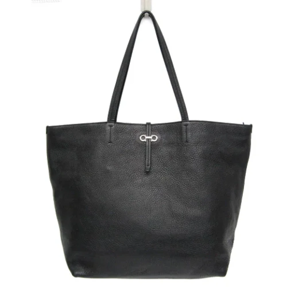 Salvatore Ferragamo Pre-owned Leather totes Black Dames