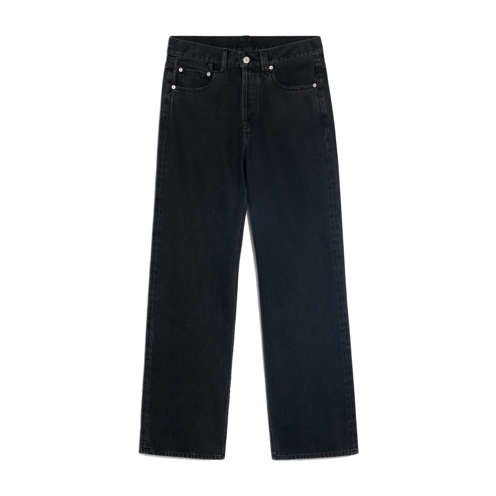 Jacquemus Zwarte Straight Leg Jeans Black Heren