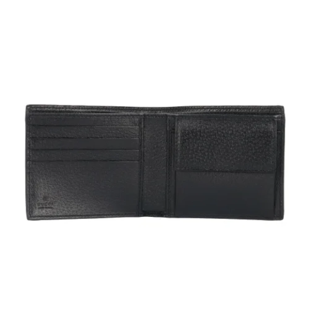 Gucci Vintage Pre-owned Leather wallets Black Heren