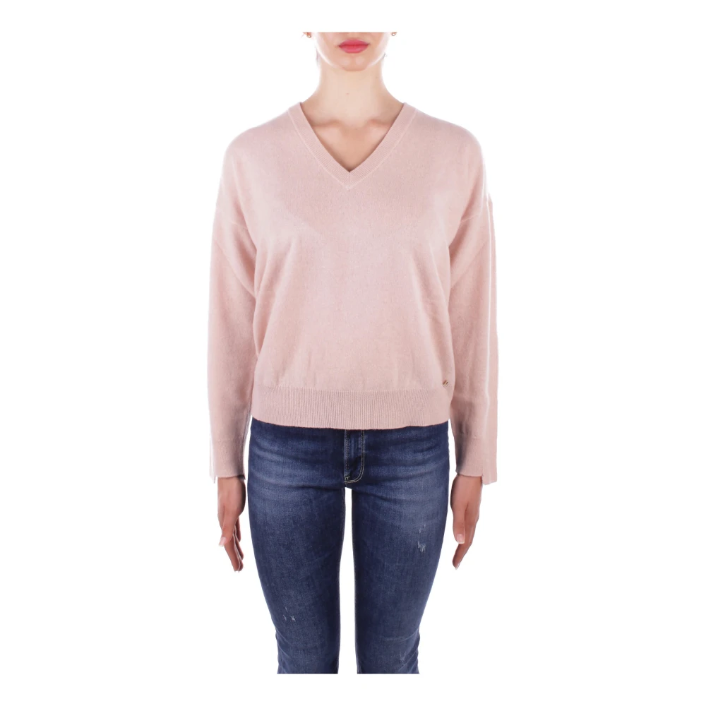 Liu Jo Roze Logo Trui Collectie 1 Pink Dames