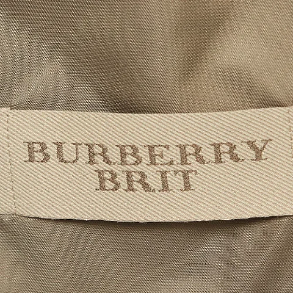 Burberry Vintage Pre-owned Fabric outerwear Beige Dames
