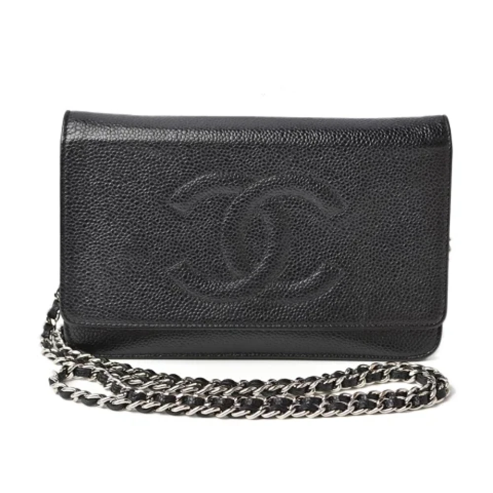 Chanel Vintage Pre-owned Leather chanel-bags Black Dames