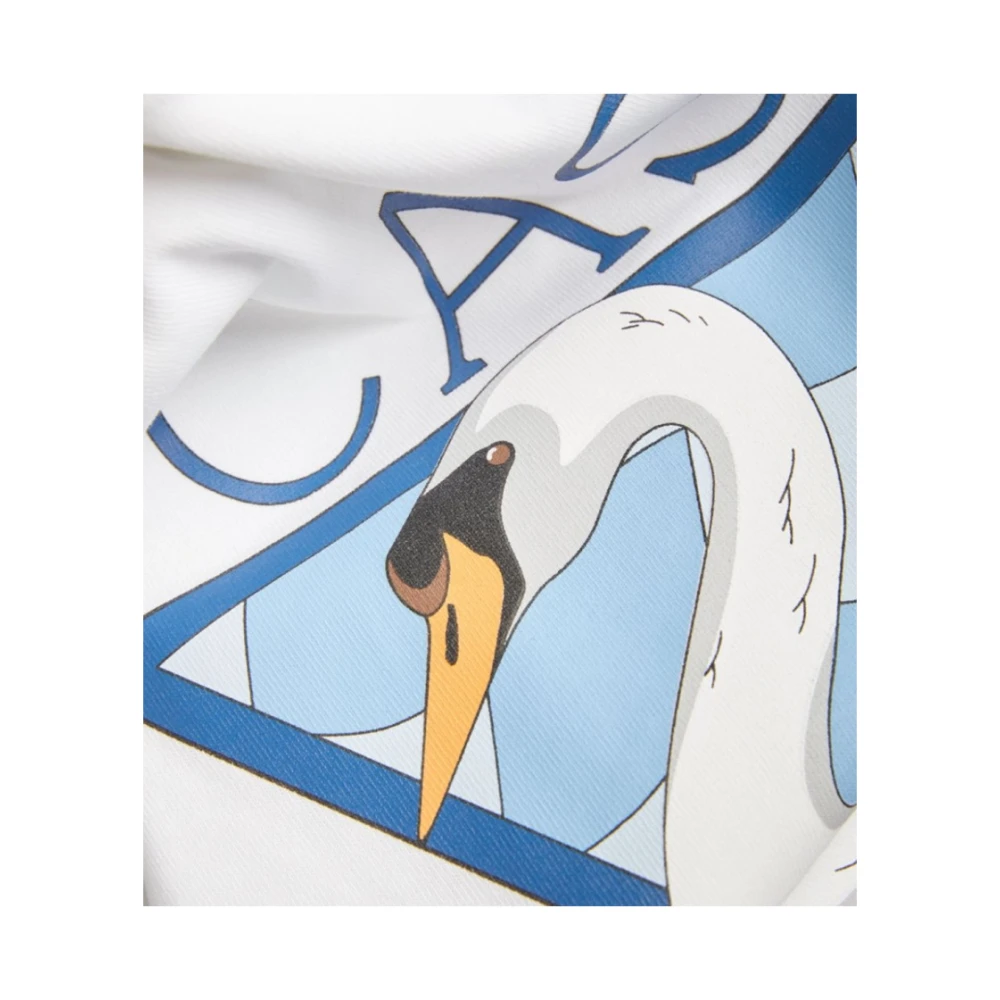 Casablanca Avion Wit T-Shirt met Bedrukt Logo White Heren