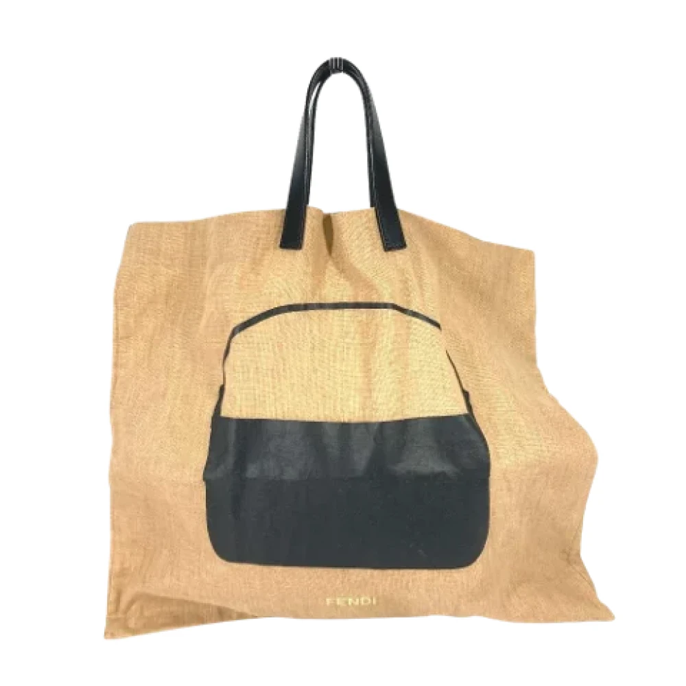 Fendi Vintage Pre-owned Fabric fendi-bags Beige Dames