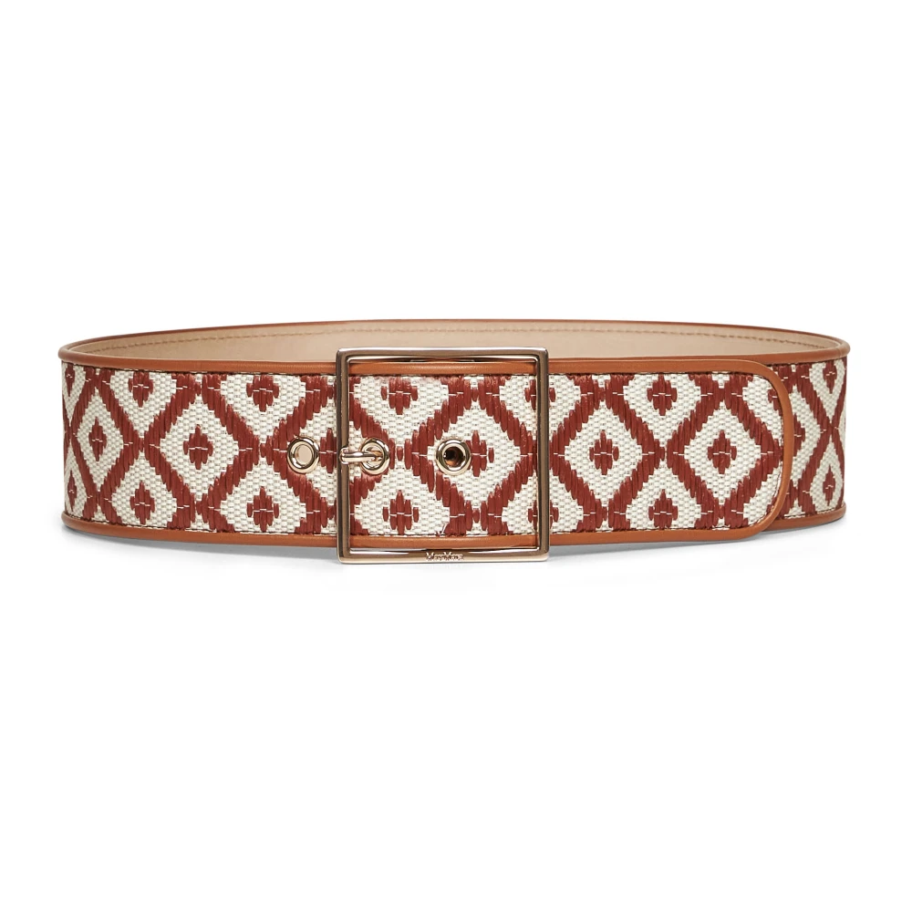 Max Mara Women's Raffia-Effect Waist Belt