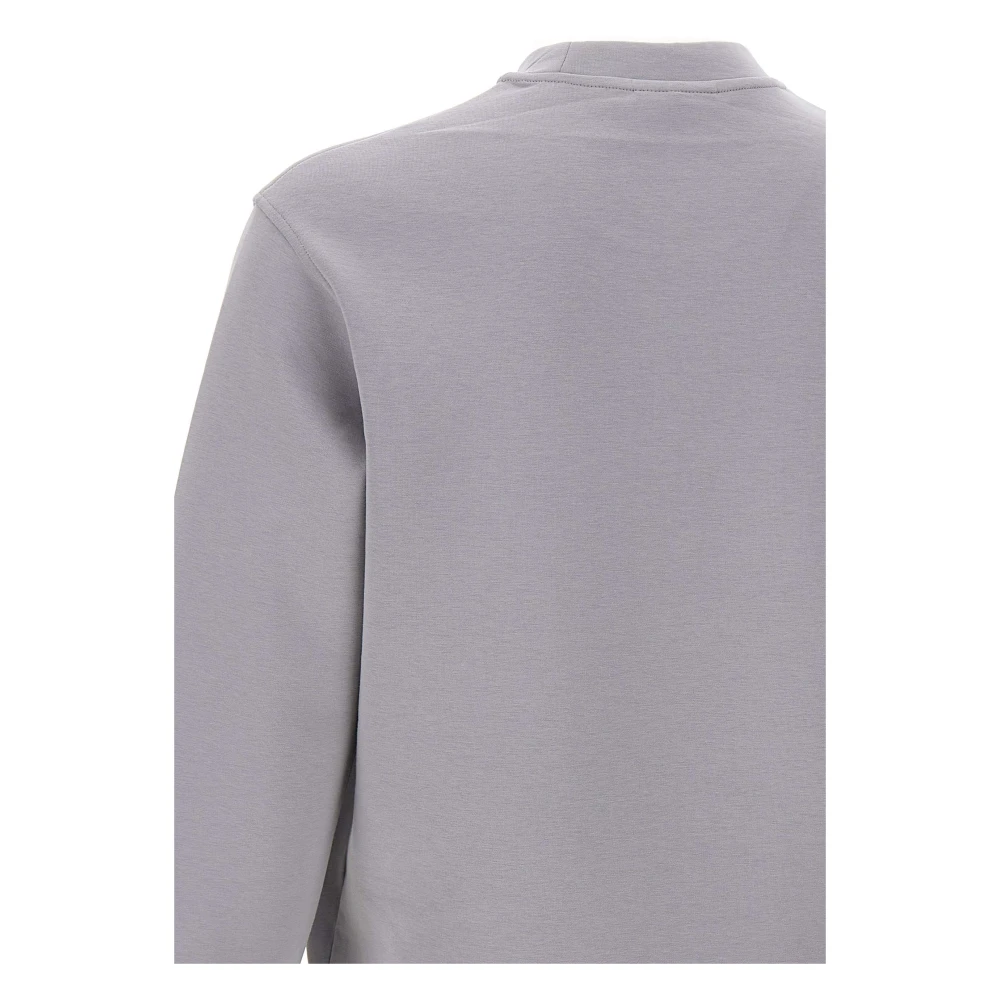 Emporio Armani Grijze Katoenmix Sweatshirt met Logo Gray Heren