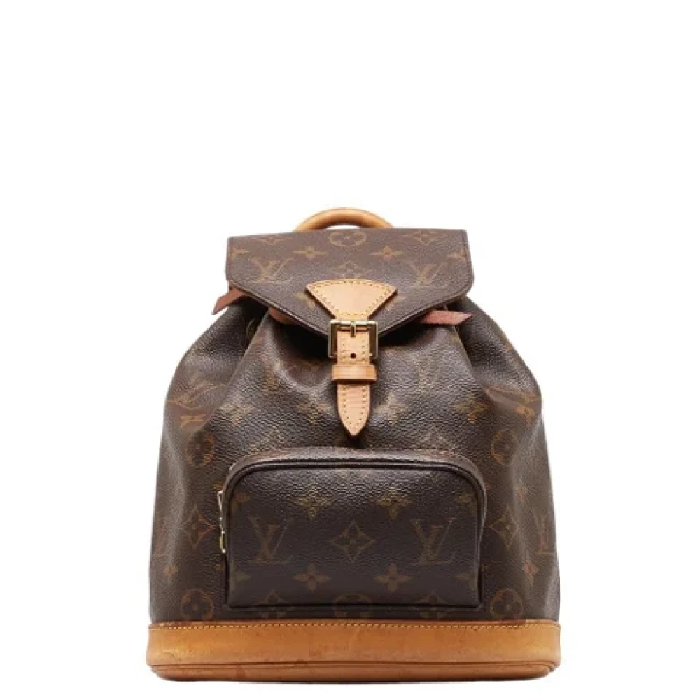 Louis Vuitton Vintage Pre-owned Leather backpacks Brown Dames