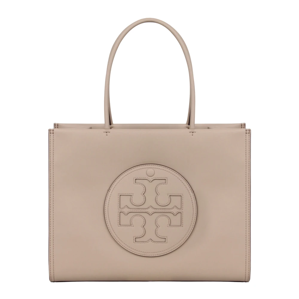 TORY BURCH Logo-Appliqué Kleine Tote Tas Beige Dames