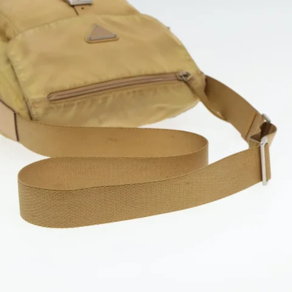 Prada Vintage Pre-owned Nylon prada-bags Yellow Dames