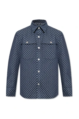 Jeansjacka med monogram