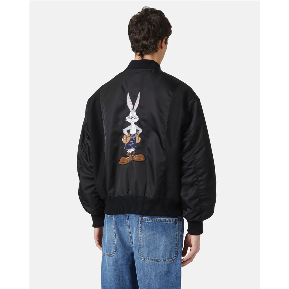 Iceberg Nylon bomberjack van de The Re-Edit collectie Black Heren