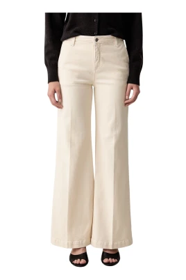 ViCOLO Wide Jeans Beige S