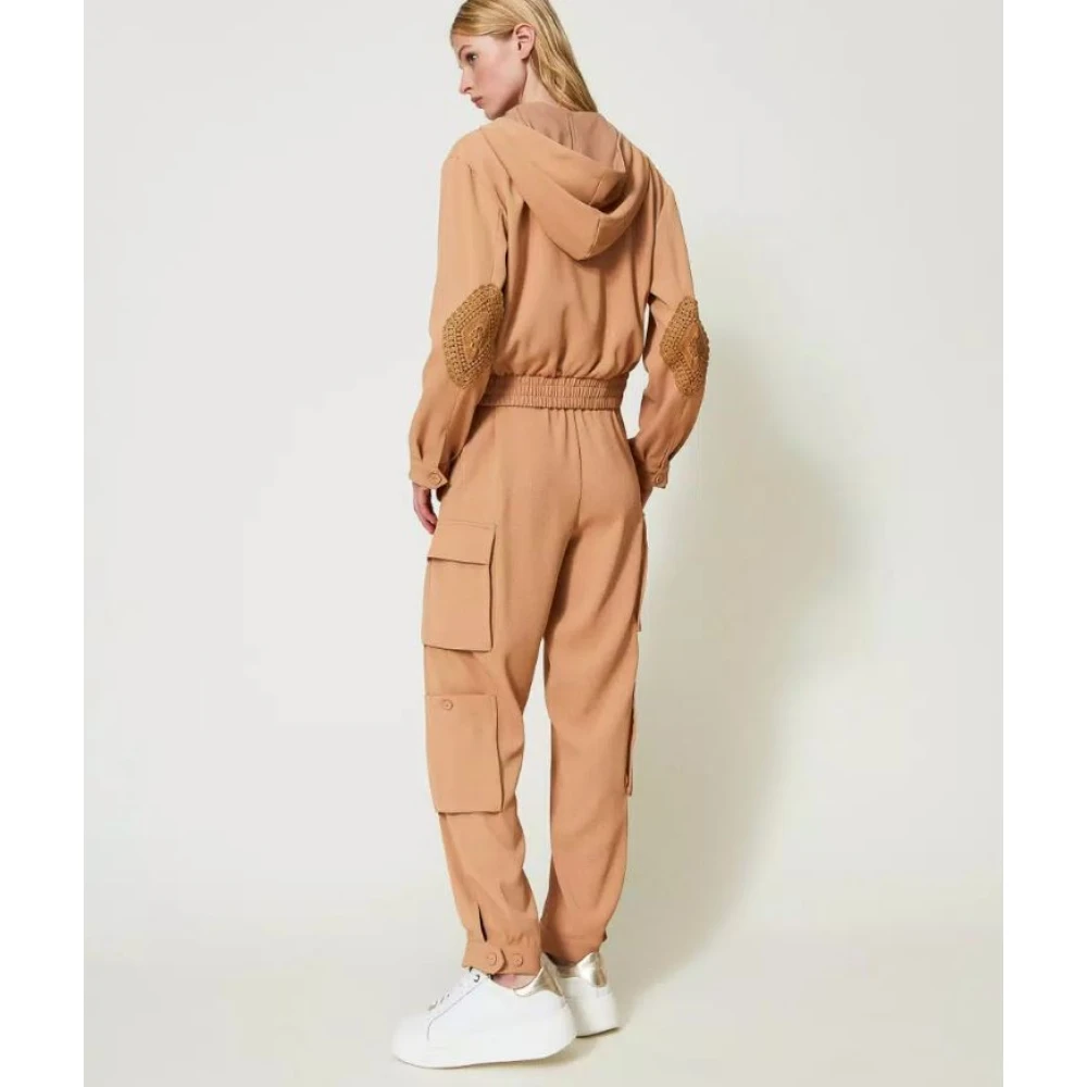 Twinset Cargo Broek Bruin Brown Dames