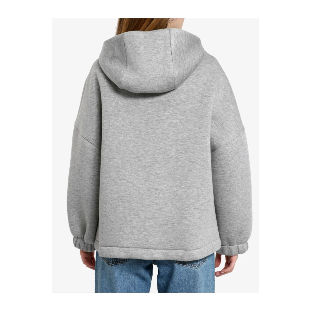 Pennyblack Grijze Scuba Hoodie met Ritssluiting Gray Dames