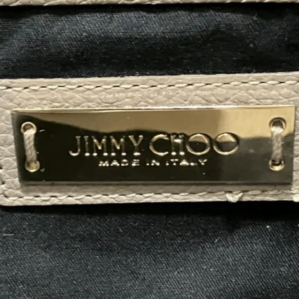 Jimmy Choo Pre-owned Leather shoulder-bags Gray Dames