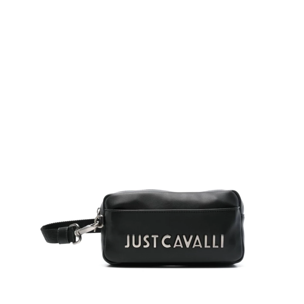 Just Cavalli Zwarte Portemonnee met Logodetail Black Heren