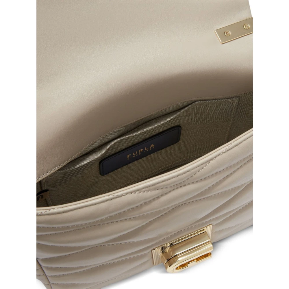 Furla Schakel Schoudertas Beige Dames