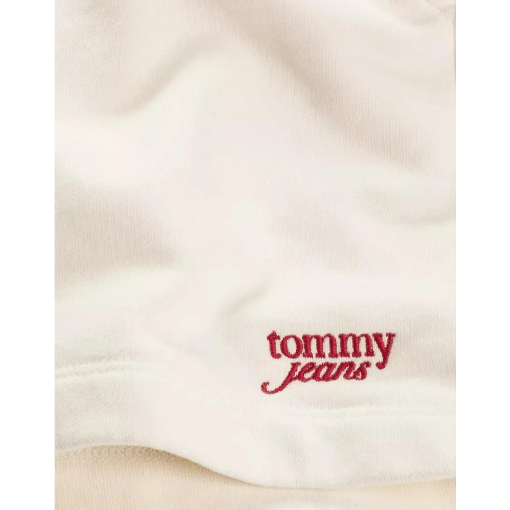 Tommy Hilfiger Katoenen shorts met logoborduursel White Dames