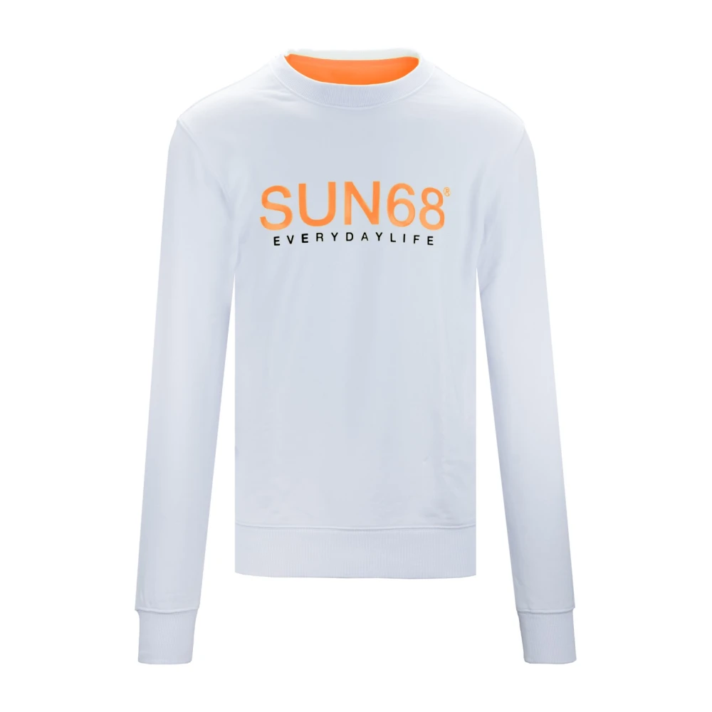 Sun68 Heren Pullover Sweater White Heren