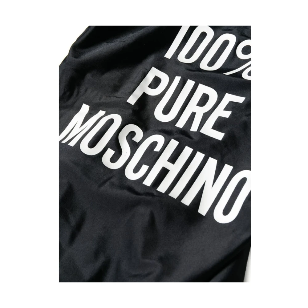 Moschino Zwart Logo Print Badkleding Black Dames