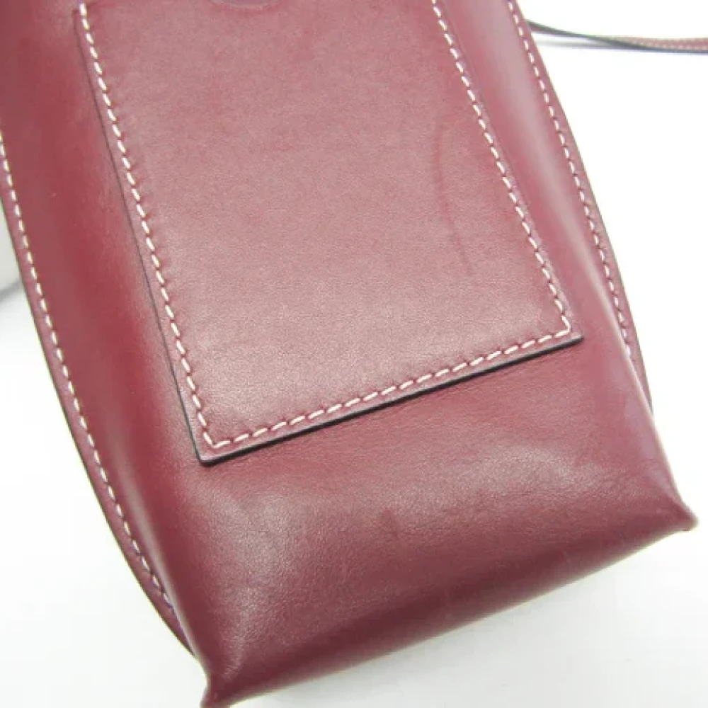 Loewe Pre-owned Leather shoulder-bags Red Dames
