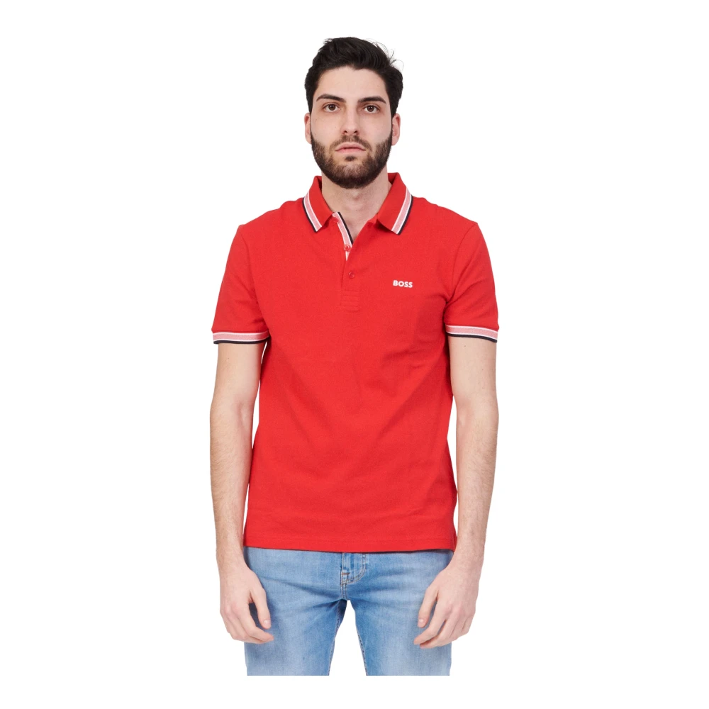 Hugo Boss T-Shirts Röd Herr