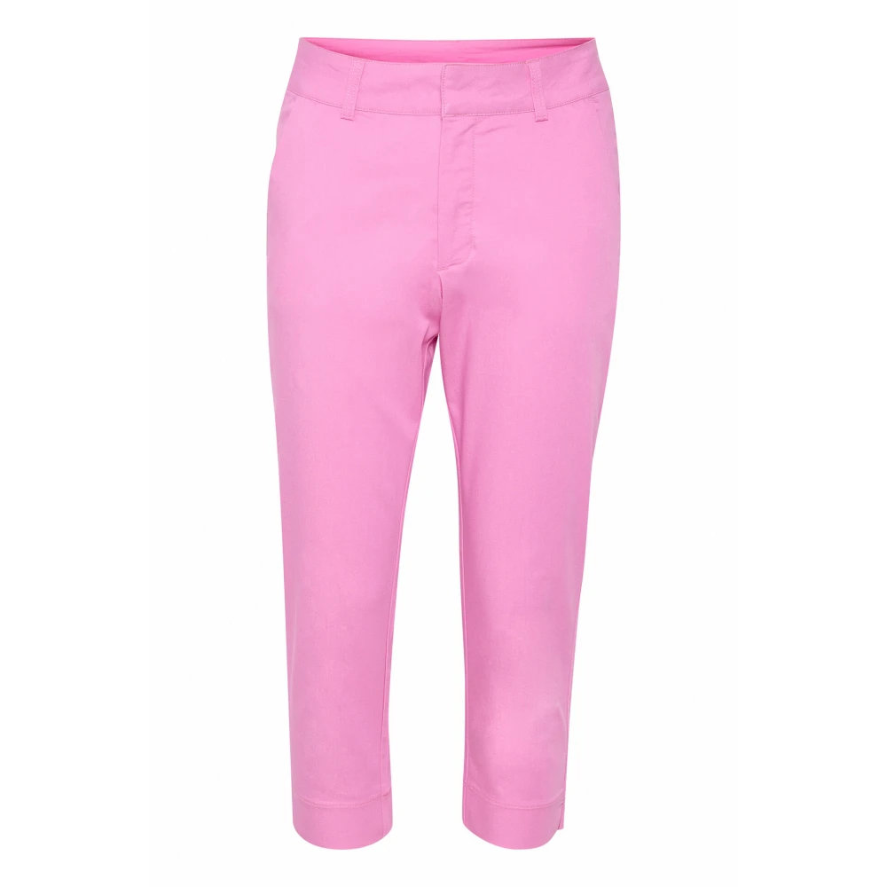 Kaffe Cyclamen Capri Broek met Zakken Pink Dames