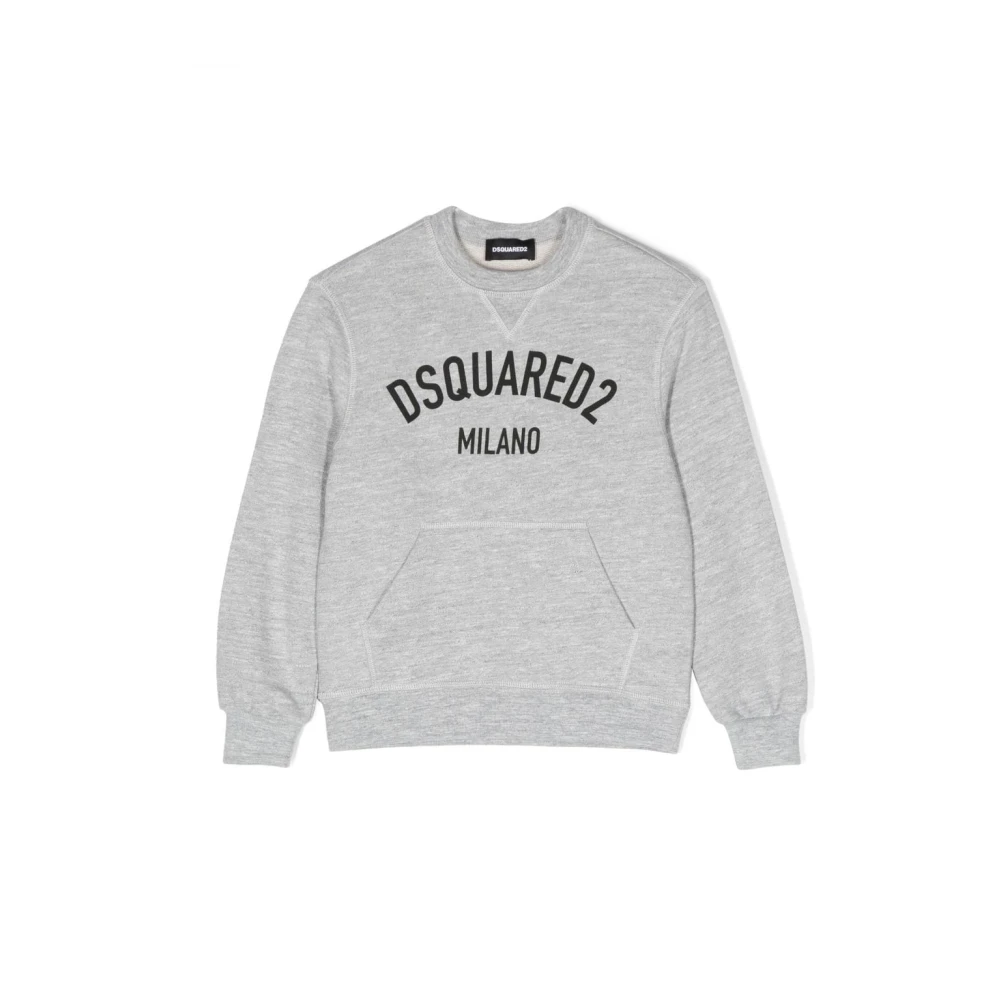 Dsquared2 Boys Gray Relax Felpa Sweatshirt - Kids Sweatshirts - 12 Y - Kids