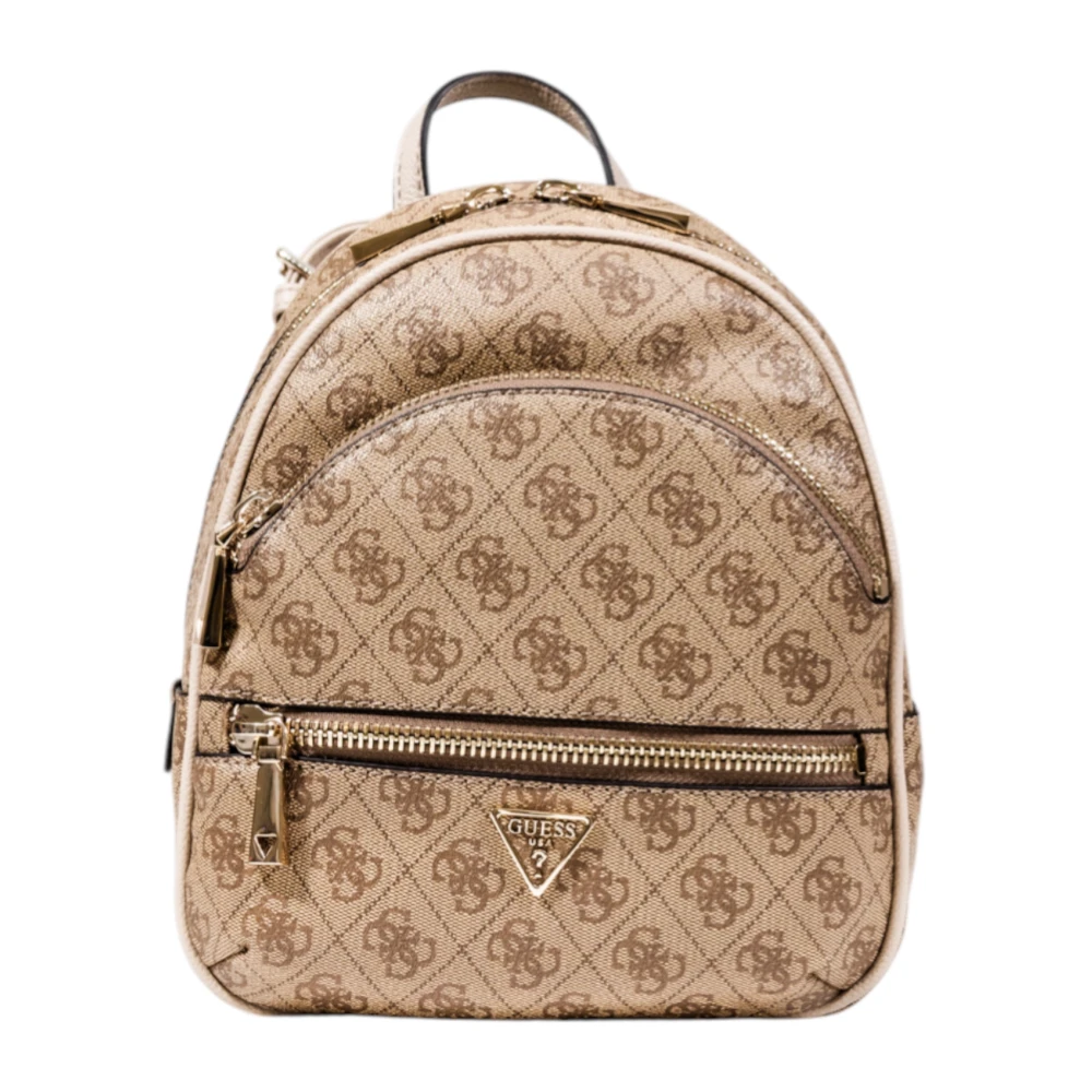 Guess Donna Marrone Zaino Stiloso Compatto Manhattan Ii - Immagine 7